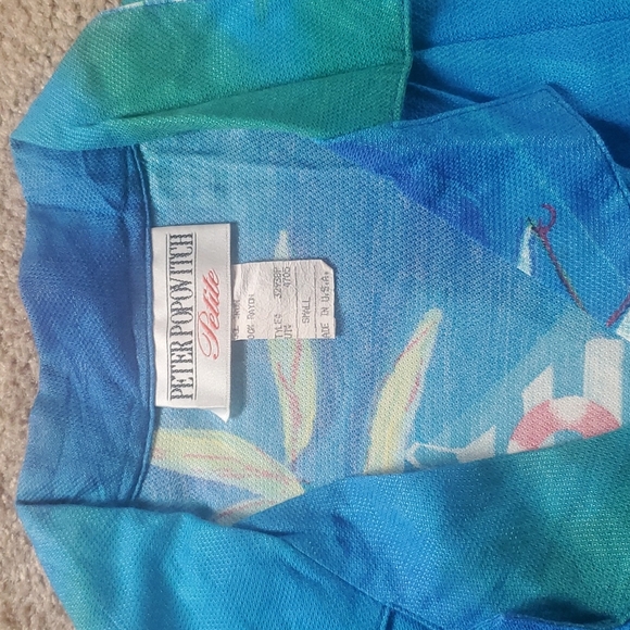 Colorful vtg. s/s Shirt Peter Popovitch S - Picture 2 of 7